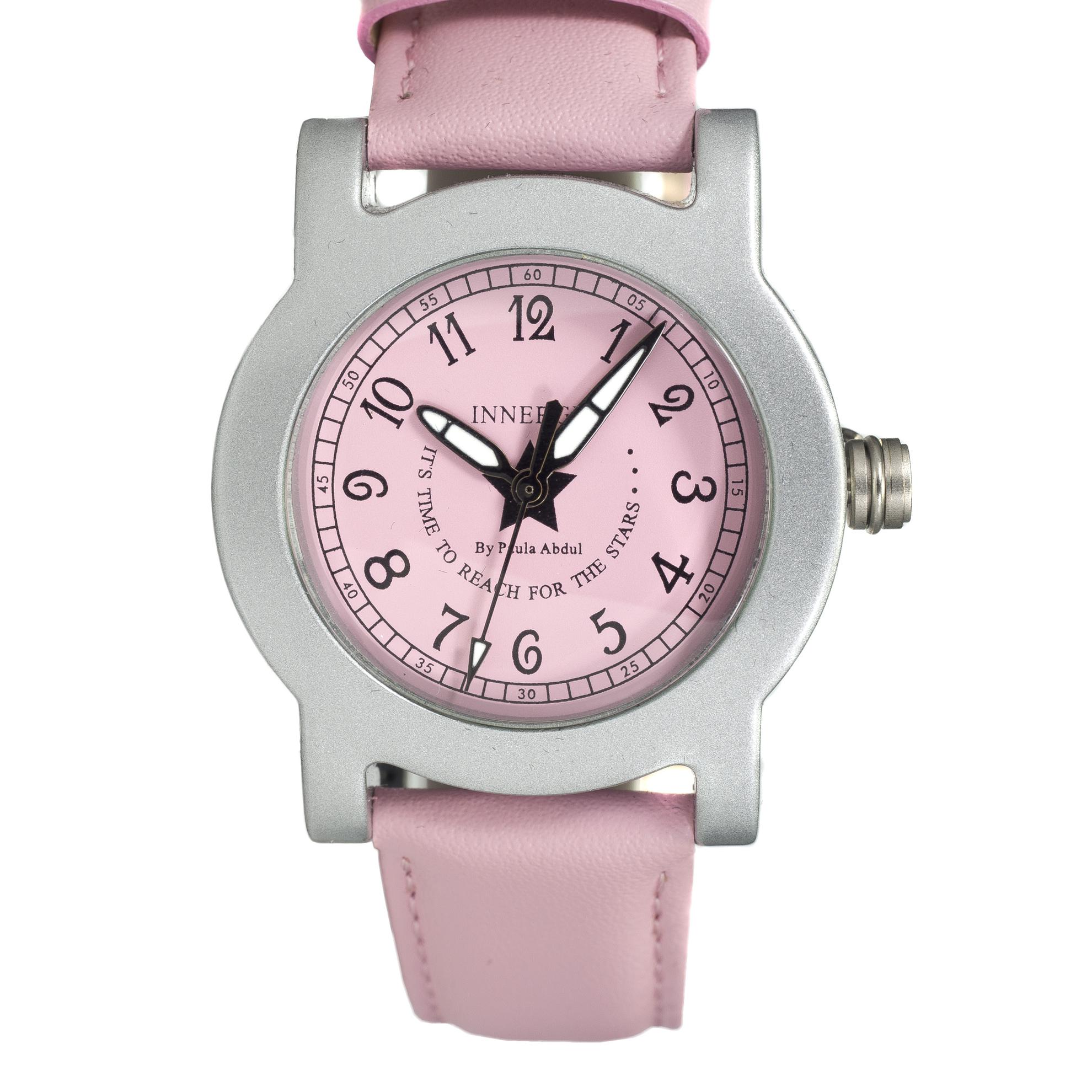 American Idol Paula Abdul Watch Innergy Swiss Made  Pink Leather Strap