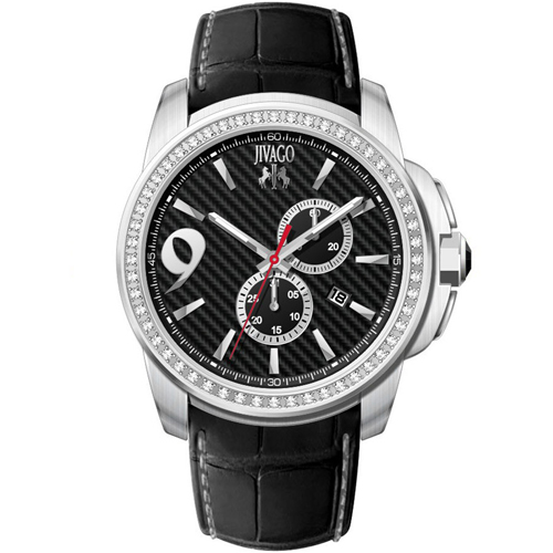 JV1537 Jivago Mens Gliese Black Band Black Dial