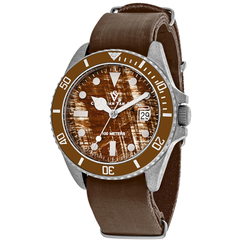 CV5201B Christian Van Sant Mens Montego Vintage Brown Band Brown Dial