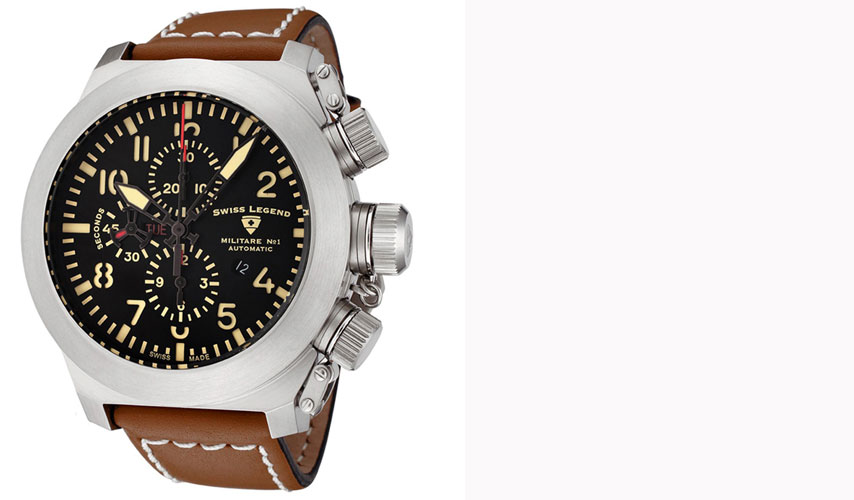 SL 1101 01 BRW Militare Limited Edition of 999 Swiss Auto Chrono ETA 7750 25 Jewels