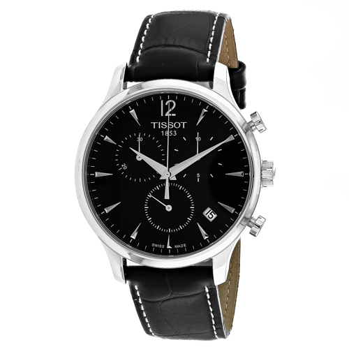 T0636171605700 Tissot Mens Tradition T0636171605700 Black Band Black Dial