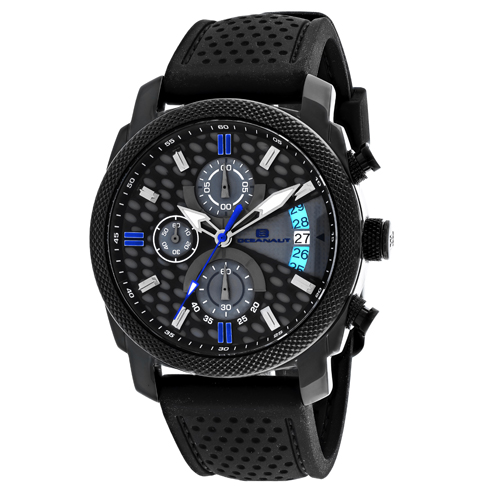 OC2321 Oceanaut Mens Kryptonite Black Band Black and Grey Dial