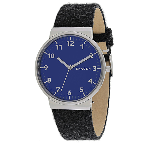 SKW6232 Skagen Mens Ancher Grey Band Blue Dial