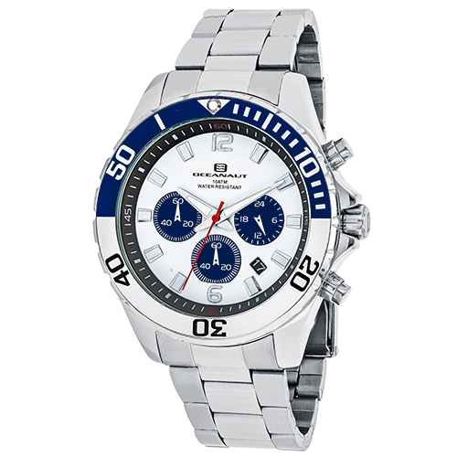 OC2521 Oceanaut Mens Sevilla Silver Band White Dial