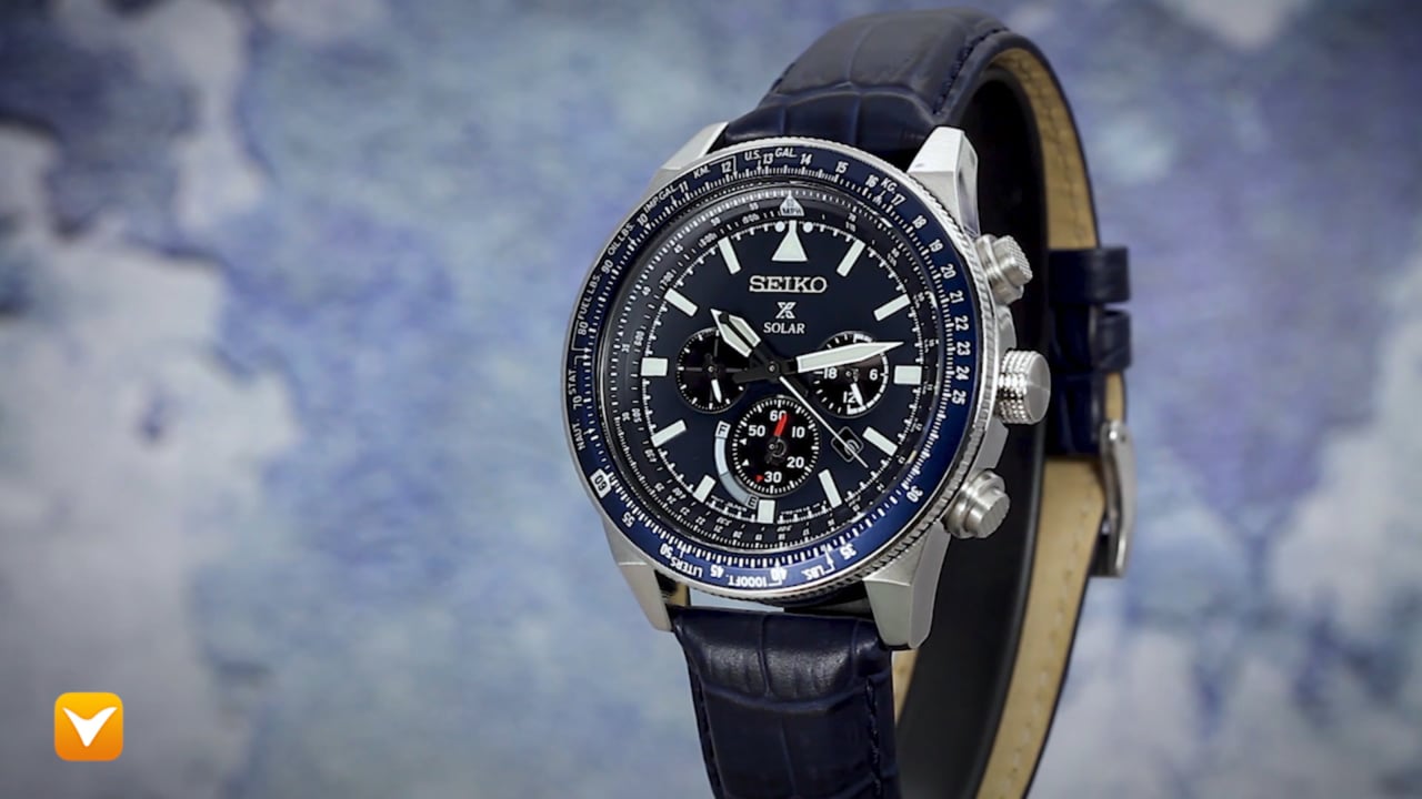 seiko pilot watch solar