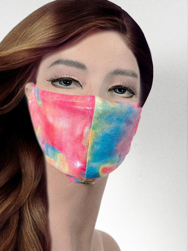 AVA by POL ATTEU High Fashion 90210 Designer Face Mask - Cotton Candy, Price: $29