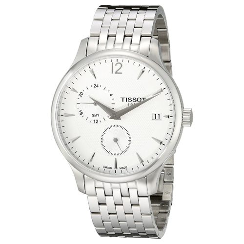 T0636391103700 Tissot Mens Tradition T0636391103700 Silver Band Silver Dial