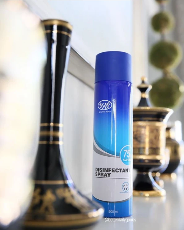 24PCS Sugle 75% Alcohol Disinfectant Disinfecting Spray 500ml, Price: $377