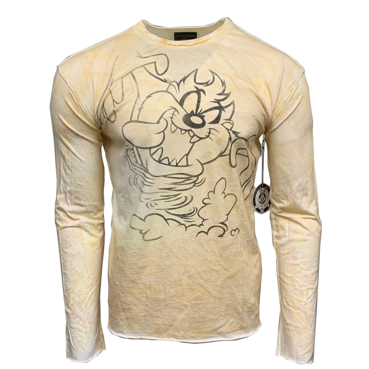 Looney Tunes PTS102-TAZD Classic Looney Tunes Long Sleeve T-Shirt Taz - Distressed