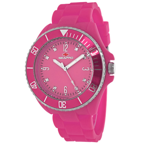 SP7416 Seapro Womens Sea Bubble Pink Band Pink Dial