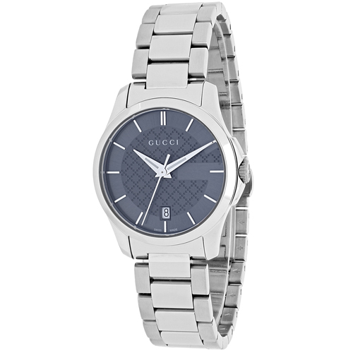 YA126522 Gucci Womens G-Timeless YA126522 Silver Band Grey Dial