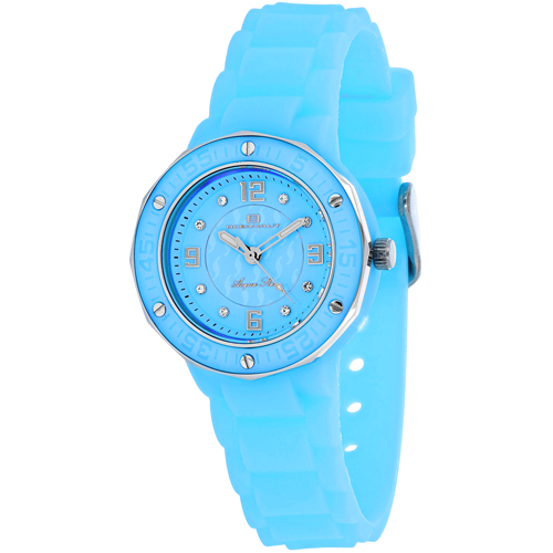 OC0434 Oceanaut Ladies Acqua Star Blue Rubber Strap