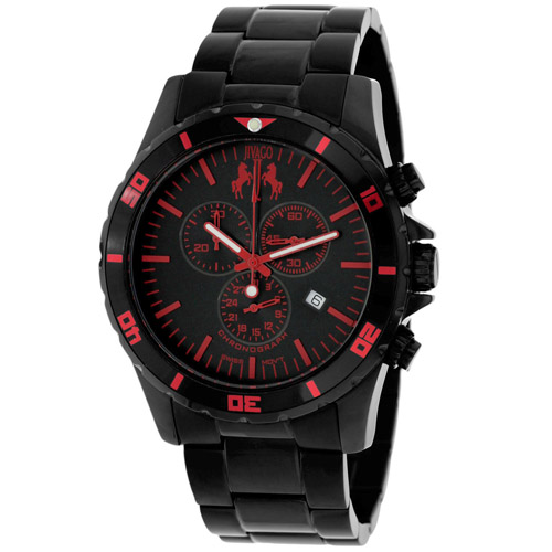 JV6126 Jivago Mens Ultimate Black Band Black Dial