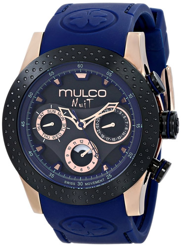 MW5-1962-445 Mulco Womens Nuit Mia Blue Band Black Dial