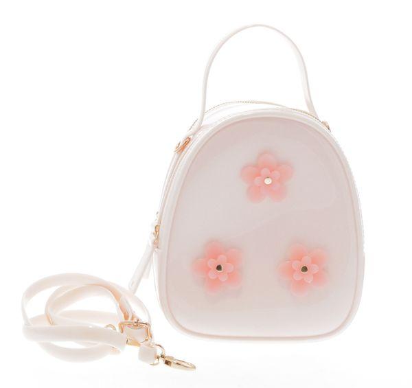 3926IvoryOS-DefaultTitle Raw 7 by Doe A Dear Jelly Purse with Flowers - Ivory