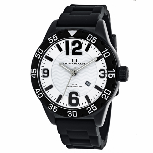 OC2711 Oceanaut Mens Aqua One Black Band White Dial