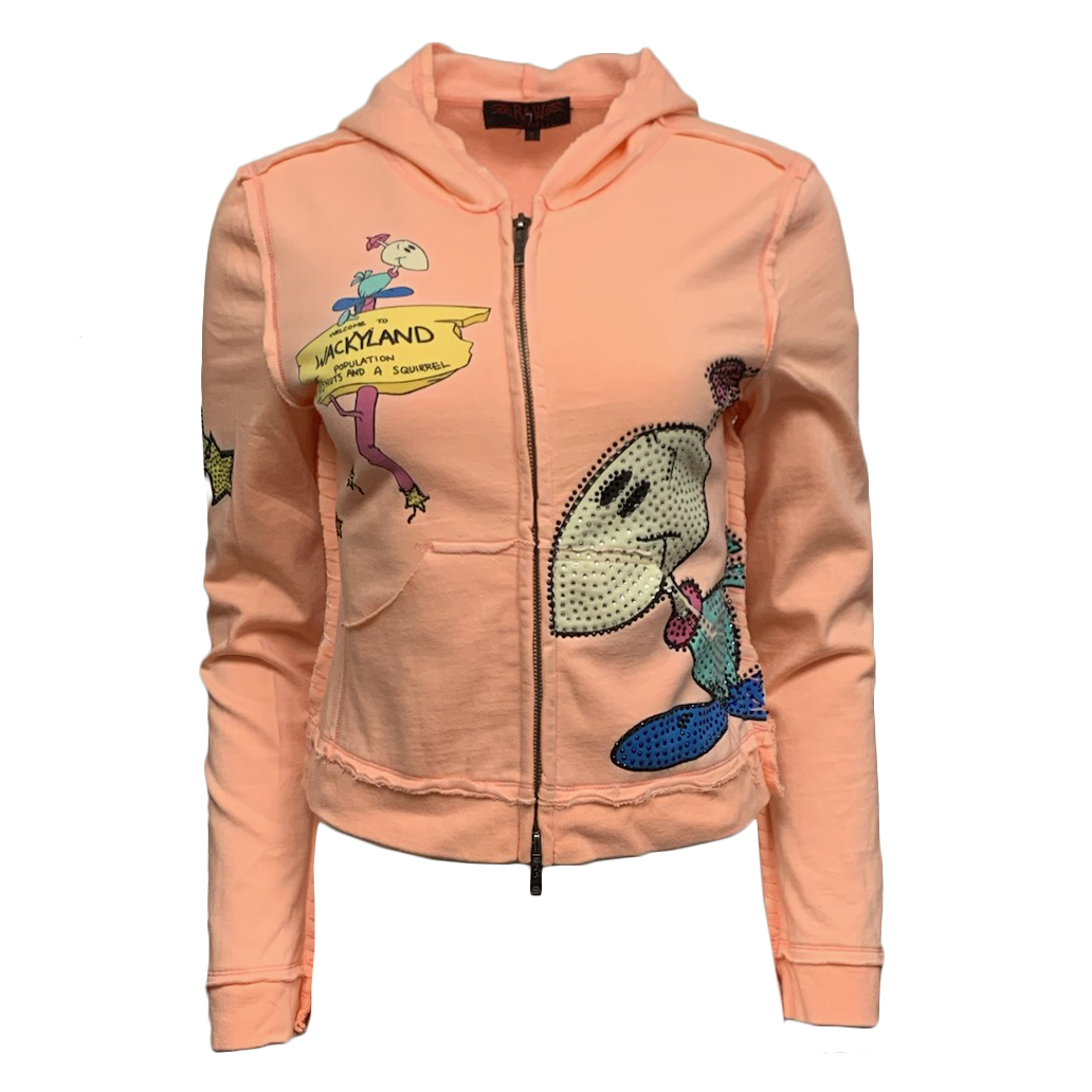 Raw7 Classic Looney Tunes Women's Zip-Hoodie Gogo Dodo - Light Pink, Price: $49