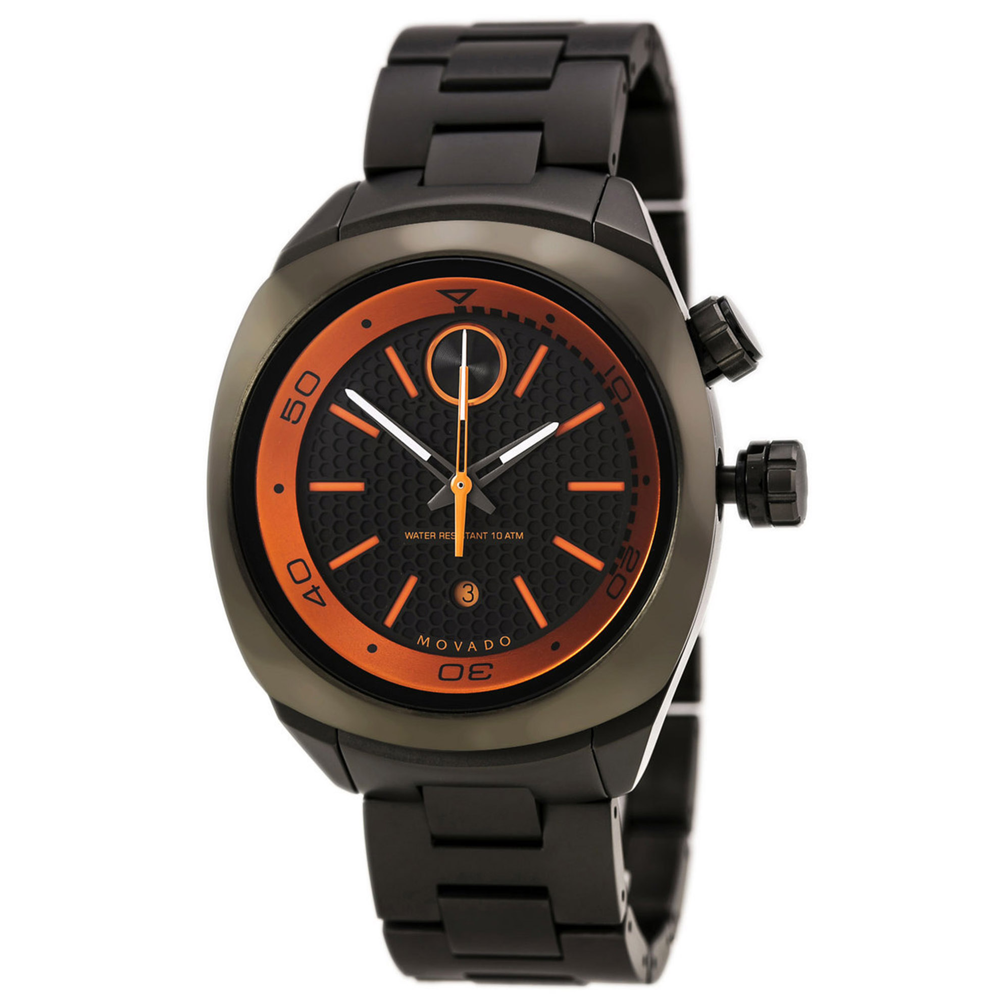 Movado 3600213 Movado Men's Bold Diver All Gunmetal Orange accents