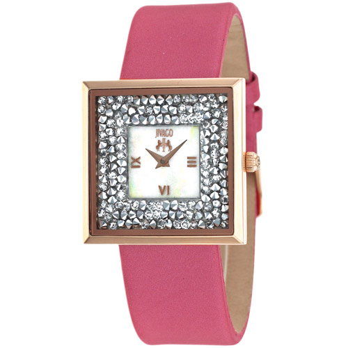 JV7413 Jivago Womens Brillance-S Pink Band White Mother of Pearl Dial