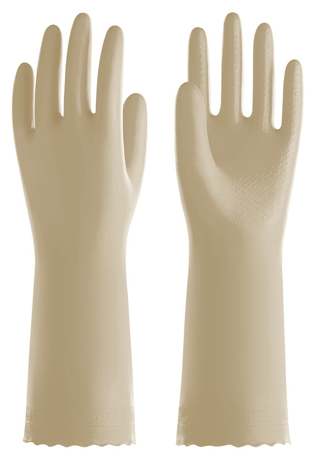 LTGL-M16MIL-60 60 pairs Shamrock 16 Mil Latex Canners Gloves Nuetrual Color M