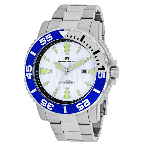 OC2912 Oceanaut Mens Marletta Silver Band White Dial