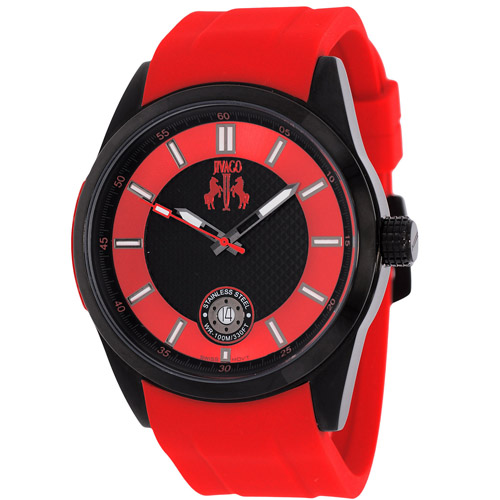 JV7133 Jivago Mens Rush Red Band Black Dial