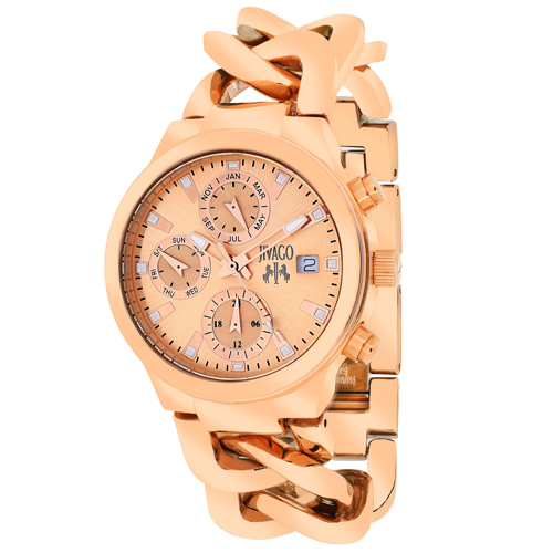 JV1244 Jivago Womens Levley Rose gold Band Rose gold Dial