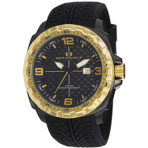 OC1112 Oceanaut Mens Racer Black Band Black Dial