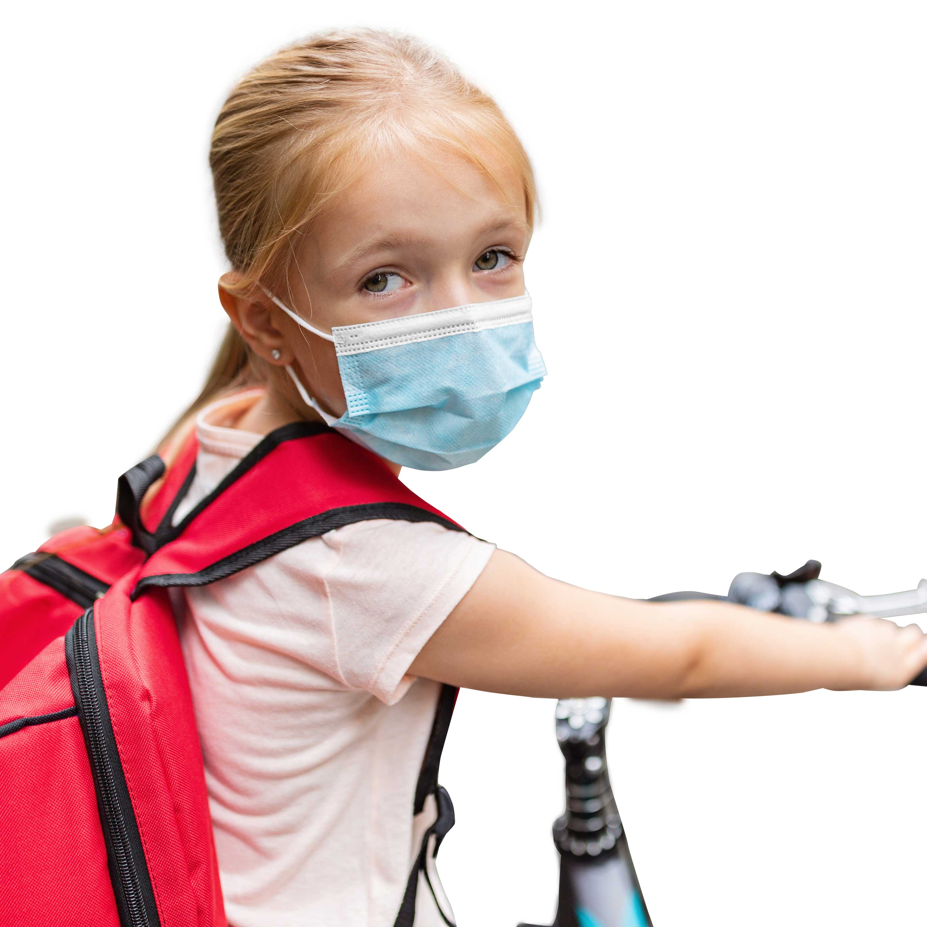 150pcs Detoxiz 3ply K-K12 Kids Ear Loop Disposable Blue Mask, Price: $42