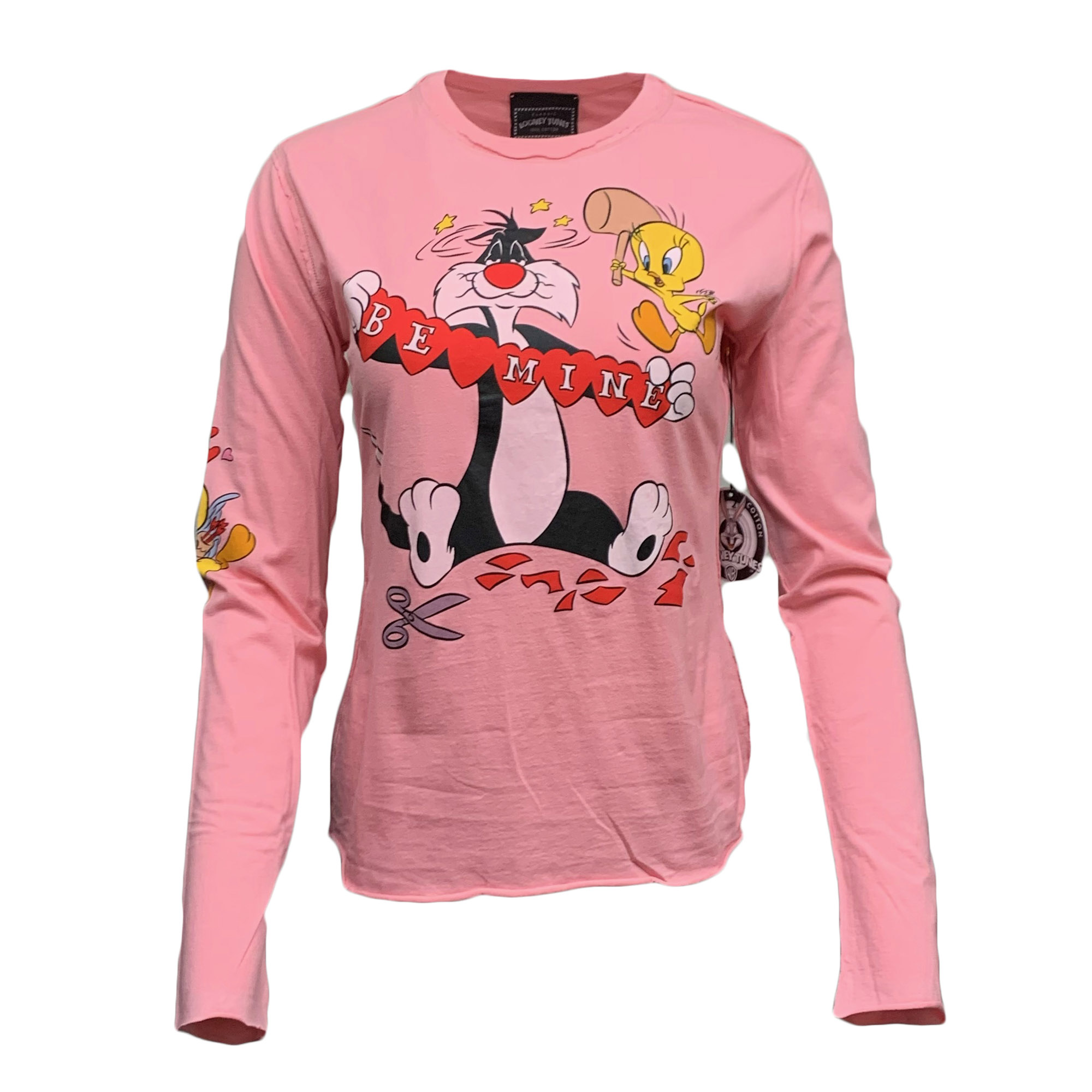 Looney Tunes Women's Sylvester & Tweety Long Sleeve T-Shirt Pink, Price: $39