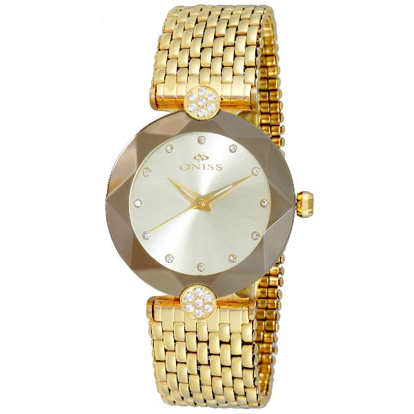 Oniss Milan Facetta All Gold Champagne Dial, Price: $149