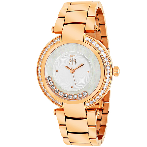 JV1614 Jivago Womens Celebrate Rose gold Band Silver Dial