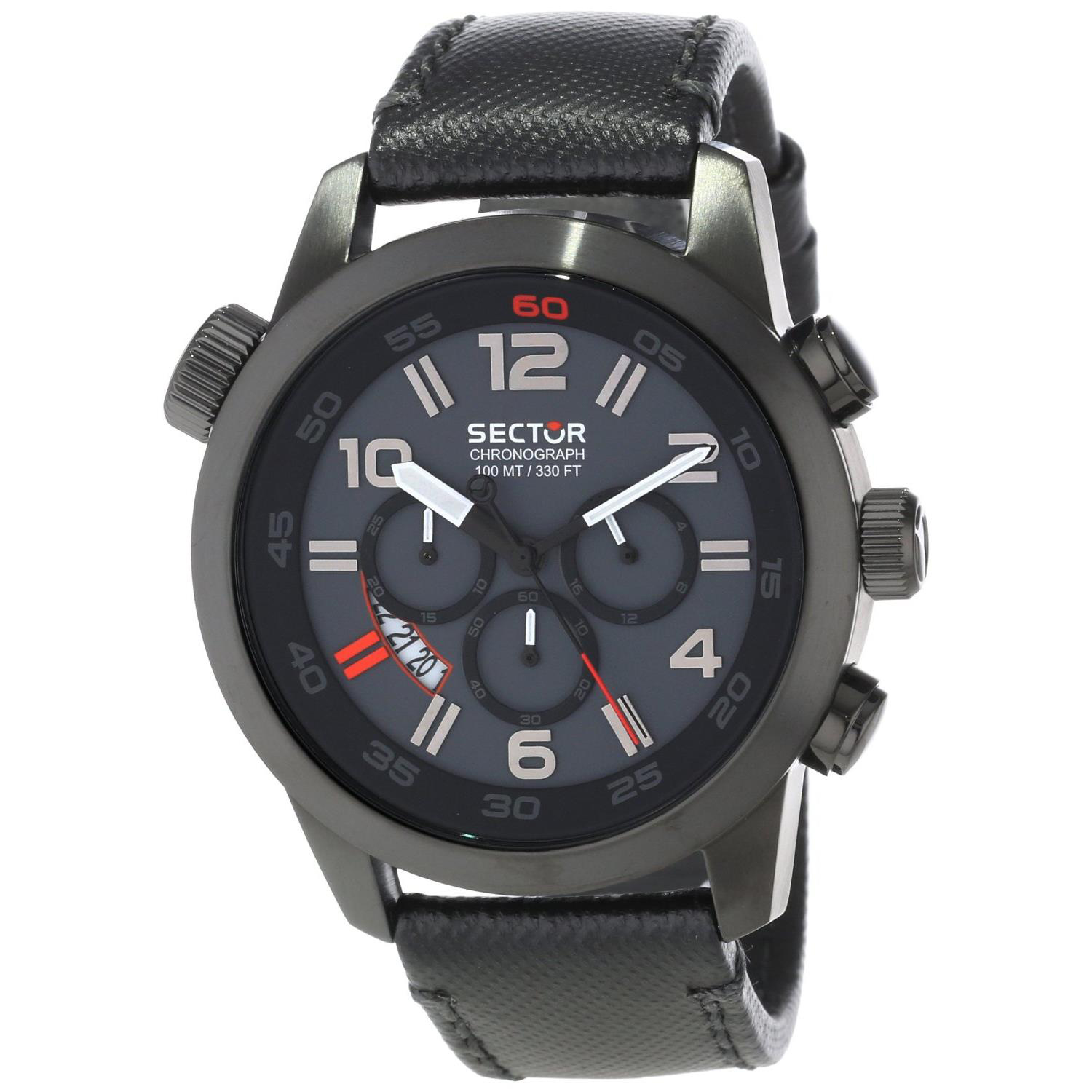 3271702025 Sector Urban Oversize Chronograph Black IP Black Strap