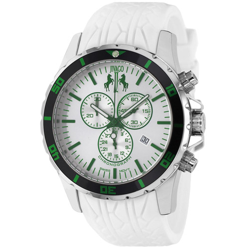 JV0126 Jivago Mens Ultimate White Band White Dial