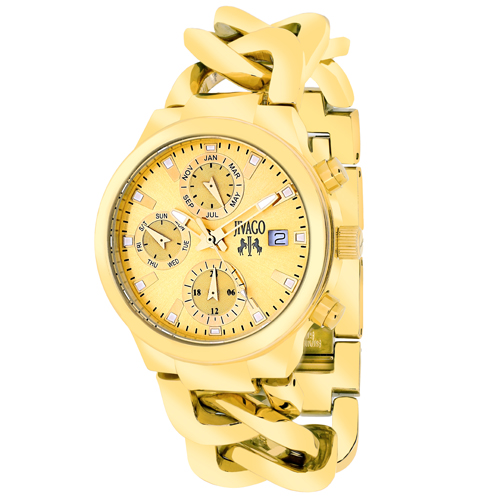 JV1242 Jivago Womens Levley Gold tone Band Gold tone Dial