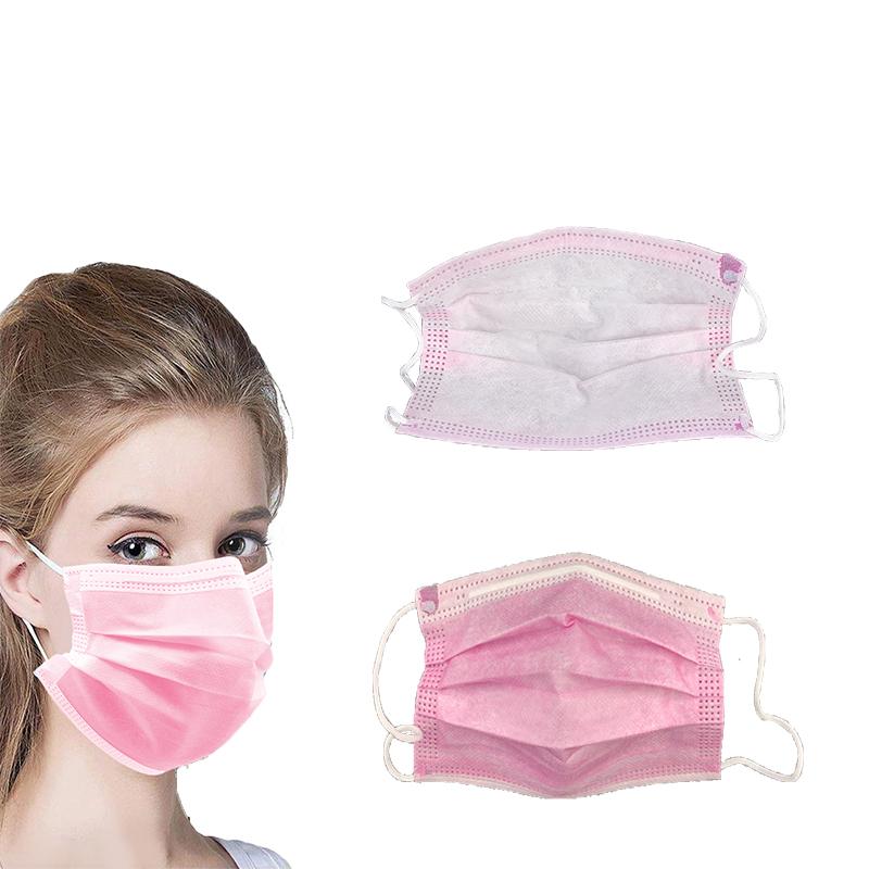 Detoxiz Detoxiz3plyPink300 300pcs Detoxiz 3ply Ear Loop Disposable Pink Mask