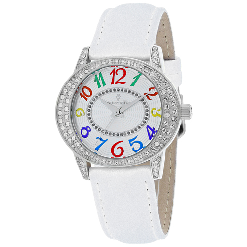 CV8410 Christian Van Sant Womens Sevilla White Band Silver Dial