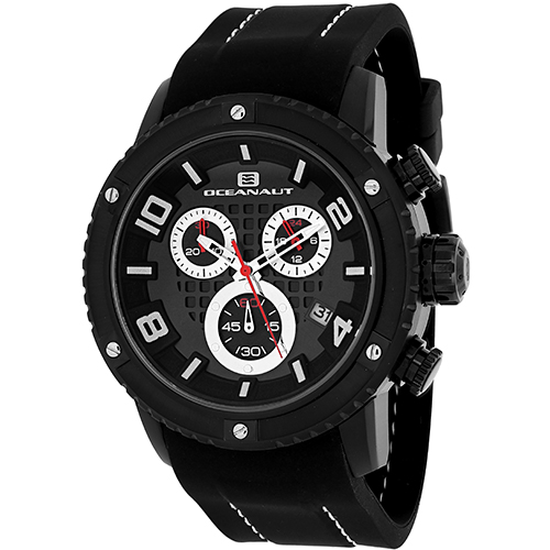 OC3124R Oceanaut Mens Impulse Sport Black Band Black Dial