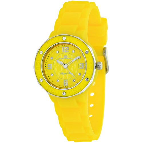 OC0437 Oceanaut Ladies Acqua Star Yellow Rubber Strap