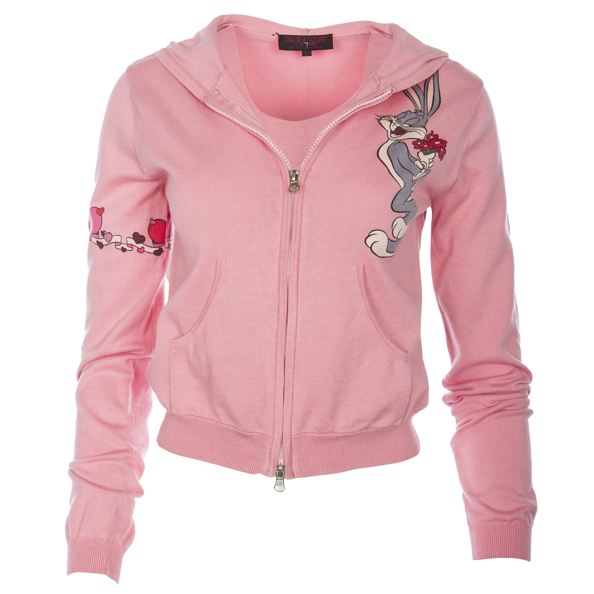PCSH21-CAKE Looney Tunes Women's Cake Zip Hoodie Bugs Bunny