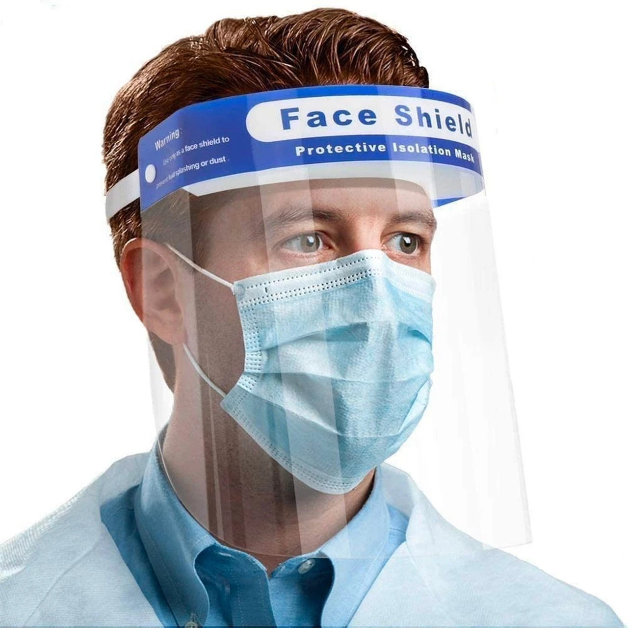 Detoxiz FSHDP-1200-100PCS-1 Detoxiz Face Shield Reusable Full Facial Protection 100pcs