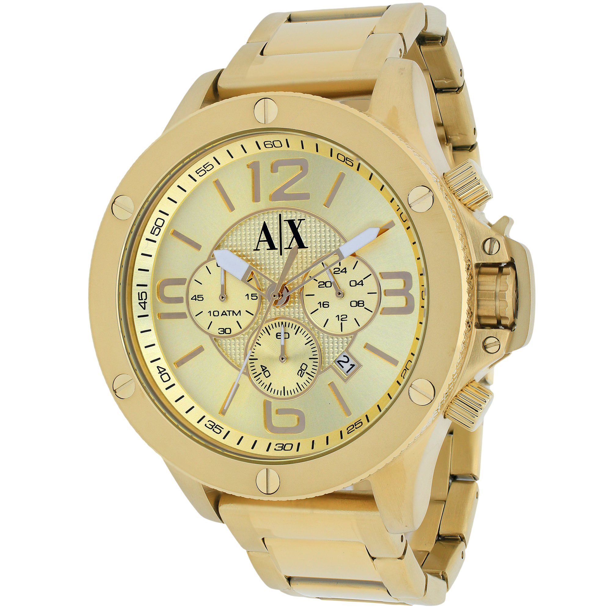AX1504 Armani Exchange Mens Classic AX1504 Quartz Gold tone Band