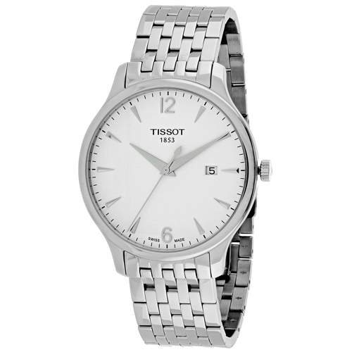 T0636101103700 Tissot Mens Tradition T0636101103700 Silver Band White Dial