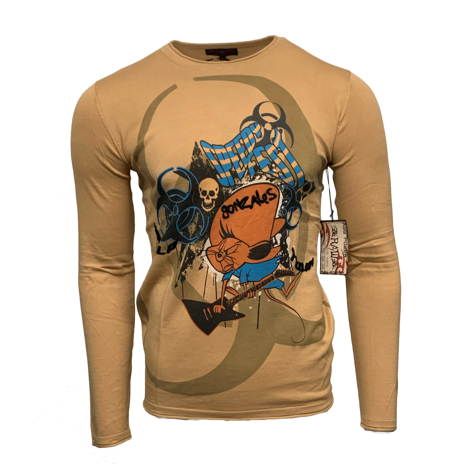 Looney Tunes CT77-SPEEDY-CAMELBRN Raw7 Looney Tunes T-Shirt Speedy Gonzalez - Camel
