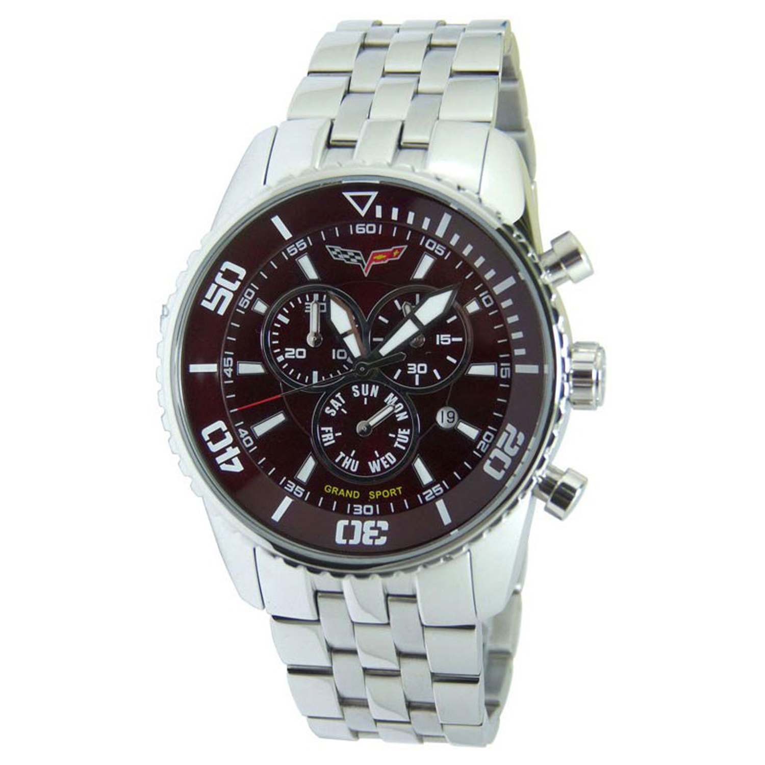 CR215-MR Corvette M Grand Sport Swiss Chronograph Maroon Dial