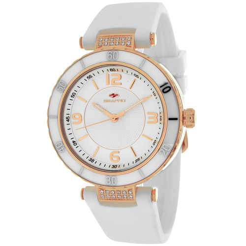 SP6413 Seapro Womens Seductive White Band Silver Dial