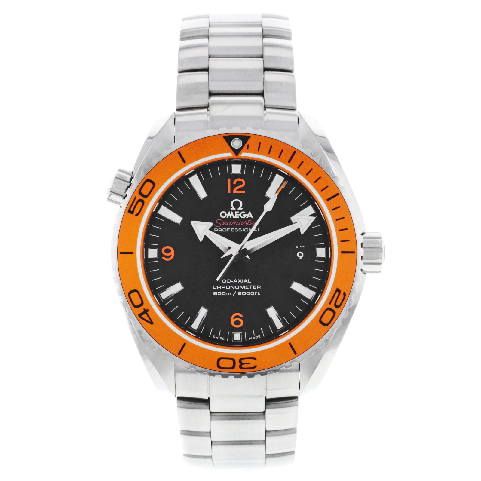 Omega B0072C8TRA B0072C8TRA To UK £3799 to US $4095 Omega Planet Ocean Black Dial Stainless Steel Mens Watch