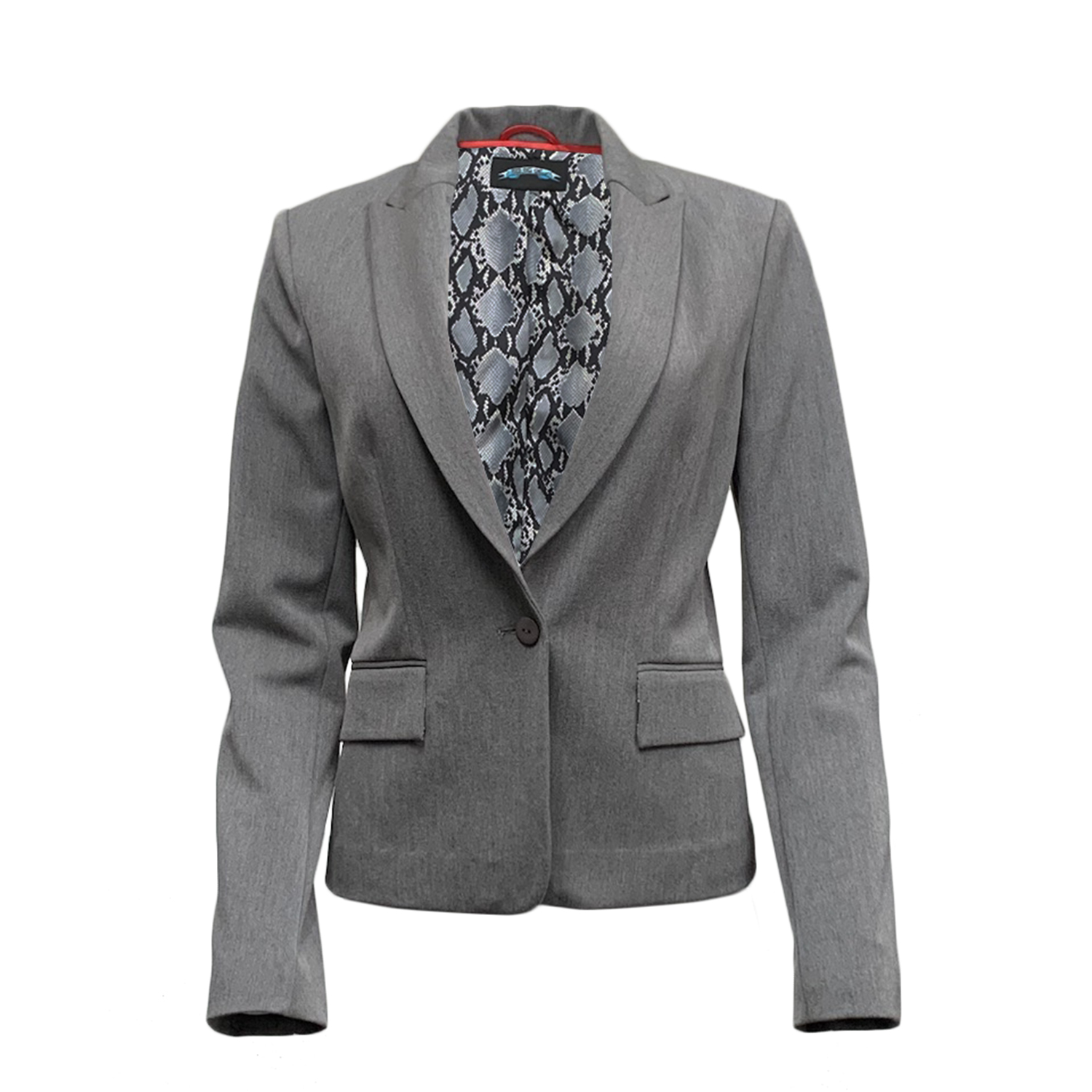 Till The End TTE-1104 Till The End Women's Carla Blazer - Gray