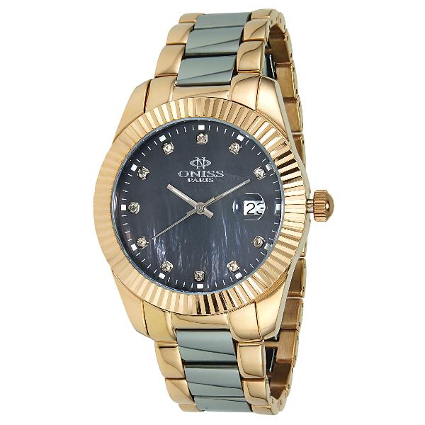 Oniss Ladies Moonlight Collection Rose Gold Two-Tone Platinum MOP Dial, Price: $239