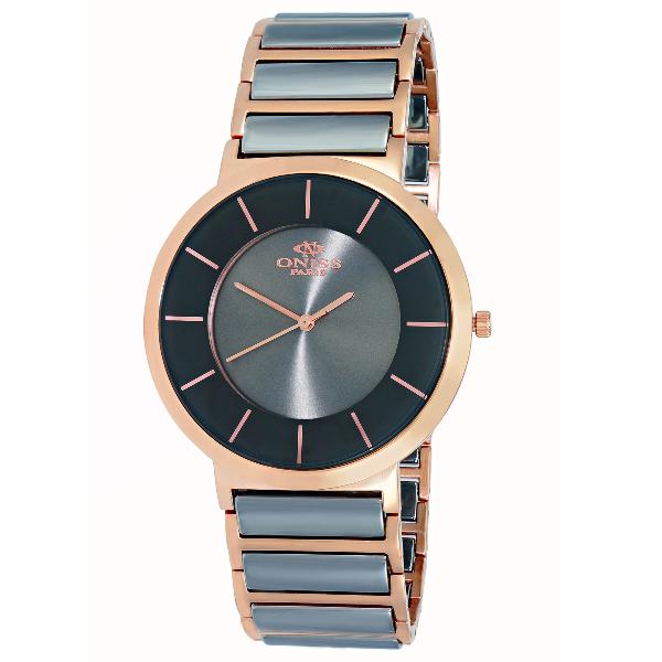 Oniss Men's Slim Collection Rose Tone and Tungsten Grey Dial, Price: $199